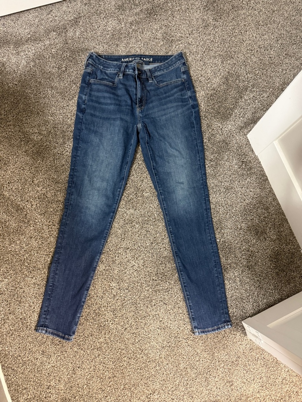 American Eagle Outfitters Skinny Jeans in Dark Blue Wash